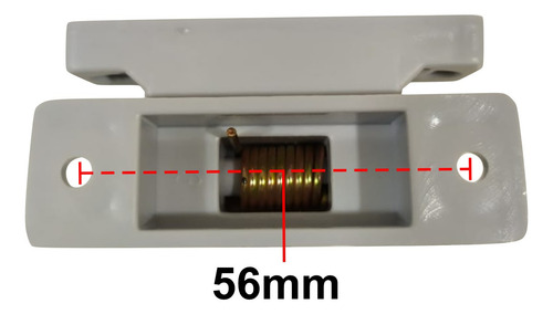 Imagem 4 de 4 de Dobradiça C/ Mola Geladeira Balcão Refrigerado Cinza 70mm