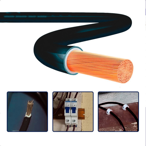 Fio 1 5mm Flexível Rolo Cabo Elétrico 50 Metros Cobrecom