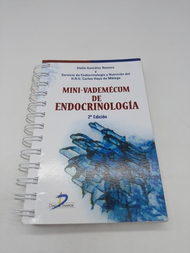 Mini Vademécum De Endocrinología Gonzálwz Romero (Usado)