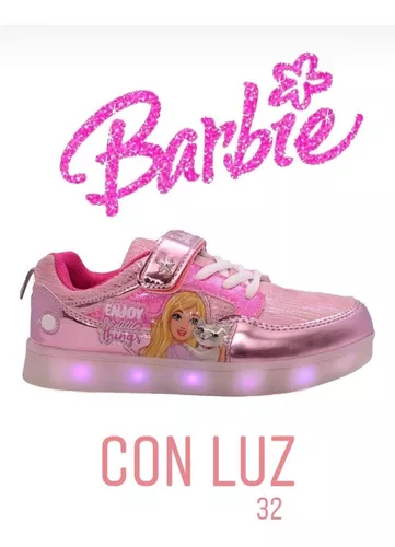 Zapatilla Barbie Luz, Varios Modelos Y Colores
