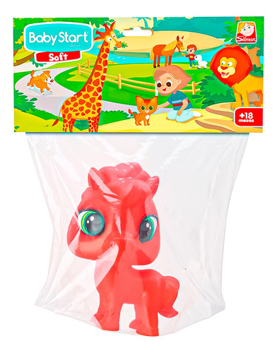 Boneco Cavalo Vinil Macio Pet Baby Start Soft Para Bebês