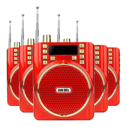 Kit 5 Bocina Portatil De Bluetooth/microfono/usb/mic/fm