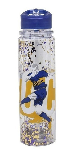 Botella Boca Juniors Glitter Pico Rebatible 500ml Cresko