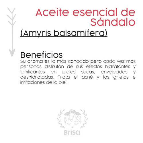 Imagen 2 de 7 de Aceite Esencial Sandalo 10 Ml Aromaterapia Difusores