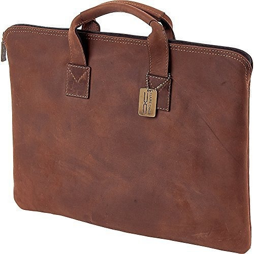 Maletín - Claire Chase Folio With Handle, Rustic Brown, One 