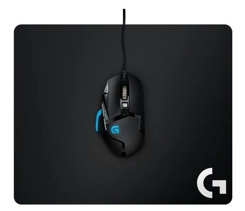 Imagen 3 de 3 de Mouse Pad gamer Logitech G240 de tela clásico 280mm x 340mm x 1mm negro/blanco