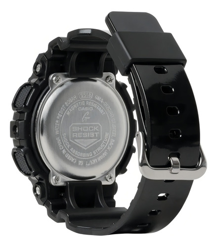 Reloj Casio G-shock Gma-s120 Para Dama Correa Negro Bisel Negro Fondo Negro