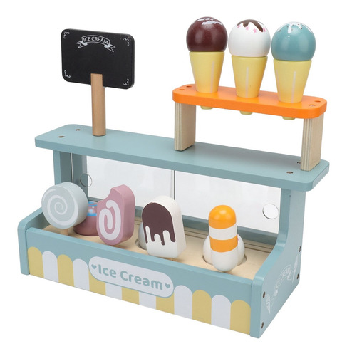 Set De Juego De Mostrador De Helados Para Niños, Juguete De