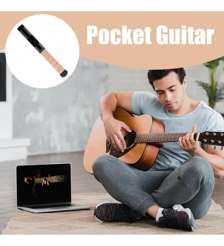 Pocket Guitar 6-fret Portable Training Learning System Pocke