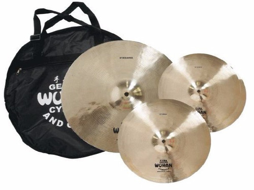 Set De Platillos Wuhan Ccbs-2 Hi-hat 14 Crash 16 Y Ride 20