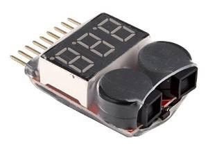 Integy Rc Hobby C23212 Lipo Voltaje Comprobador + Zumbador D