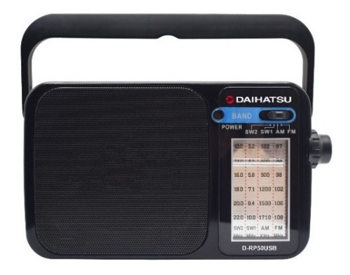 Radio Am/fm Daihatsu Usb Pilas Recargable Con Linterna