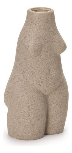 Vaso Em Cerâmica Cinza Mulher 21,5x11x8cm