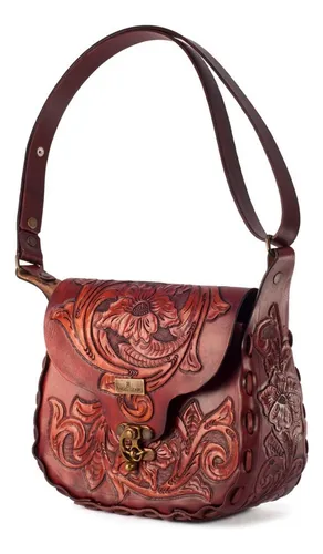 Bolsas de piel cinceladas a mano sale