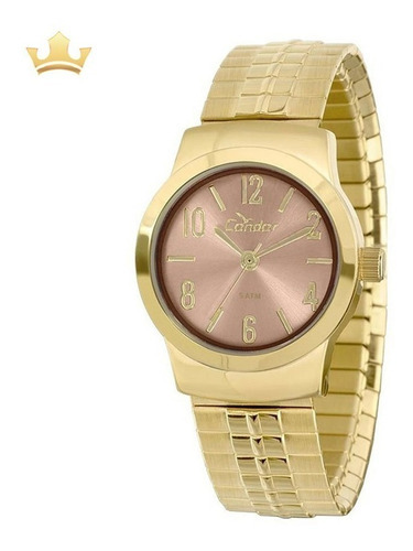 Relógio Condor Feminino Co2035klz/4x Social Mola Dourado