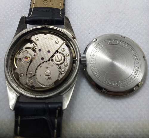 Relógio Suíço Henri Sandoz Corda Manual Perfeito Prateado