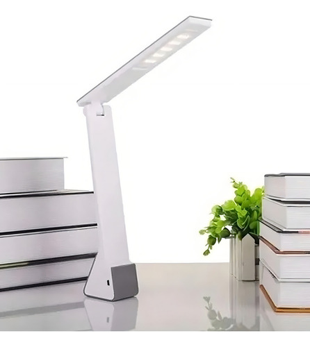 Lampara Escritorio Led Velador 4w Autonomo Bateria Usb Tbcin DLAMP-G Color de la estructura Blanco Color de la pantalla Gris y Blanco