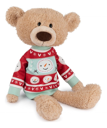Gund Palillo De Dientos Con Suéter Navideño, Oso De Peluche