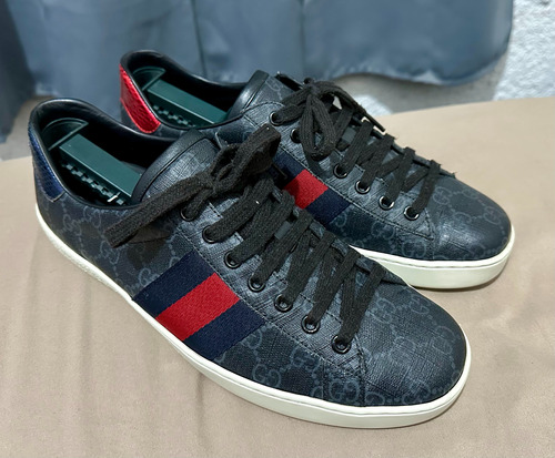 Tenis Gucci Ace Negros 6.5 Mx