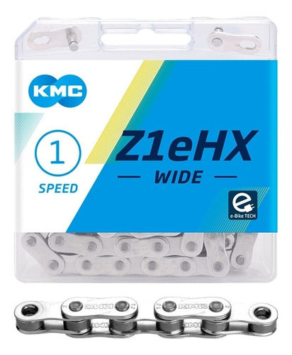 Cadena Kmc Z1 Ehx Wide 112l Pista Fixed P Grueso 1/8- Celero