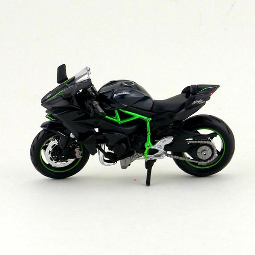 Coche De Metal En Miniatura De Luz Y Sonido Kawasaki Ninja H