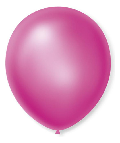 Balão São Roque Número 7 Rosa Cintilante 50 Unidades