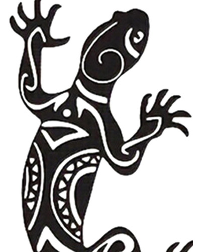 Decoración De Pared De Gecko De Metal, Silueta 1 Pieza