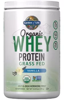 Proteína Orgánica Whey Protein Garden Of Life (378 G)