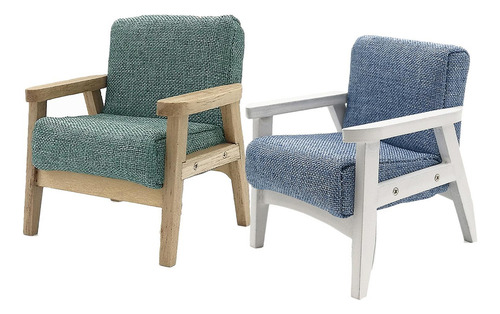 2 Uds Simulación Mini 1:12 Sillón Vida Escena Decoración