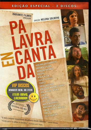 Dvd Palavra Encantada Duplo Com Maria Bethânia Lacrado Raro