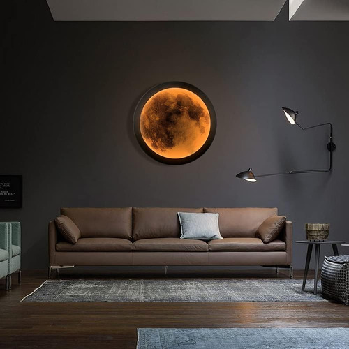 Espejo De Pared Redondo Mirror Moon Mirror Espejo Con Luz Am