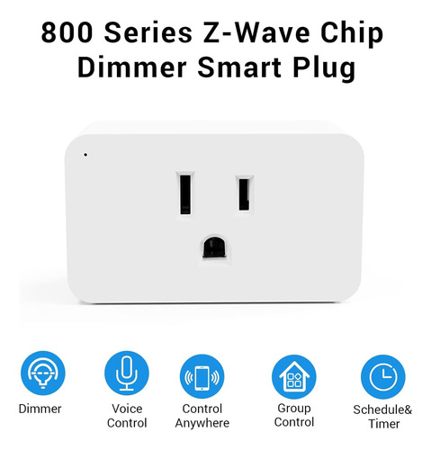 Dispositivo Z-wave Para Enchufe Inteligente De Serie 800