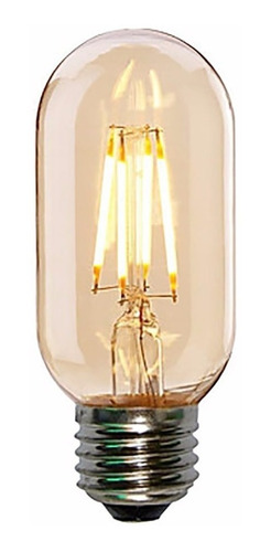 Lámpara Led Multifilamento Ambar Vintage Edison 4w E27 T45