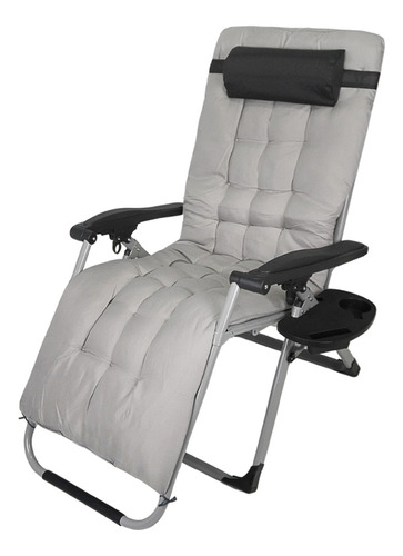 Cadeira Piscina Reclinável Dobrável Travesseiro Porta Copo