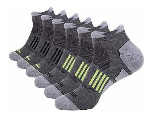 Joynée Men's 6 Pack Athletic Low Cut Ankle Running Tab Socks