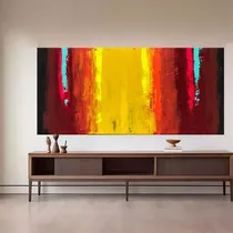 Comprar Cuadro Moderno Pop Living Texturado Pintado Abstracto Envios