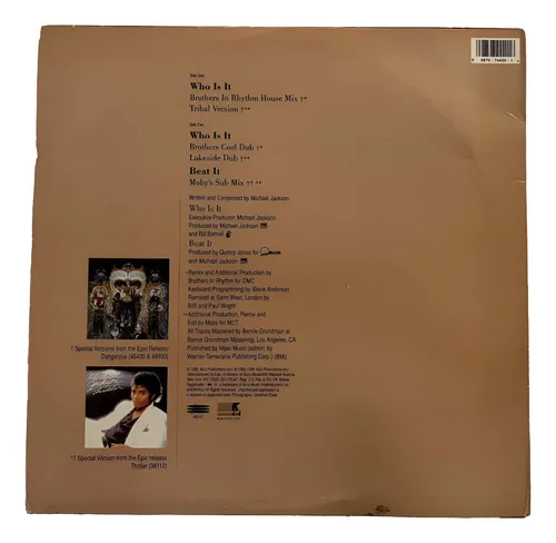 Lp Michael Jackson Who Is It Single De Época Americano