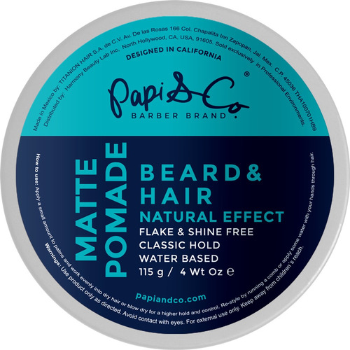 Pomada Cabello Y Barba Matte Pomade Classic Hold Papi & Co