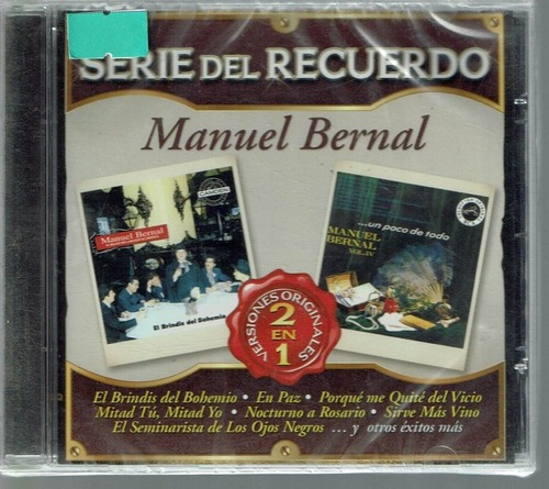 Manuel Bernal Serie Del Recuerdo 2 En 1 Cd