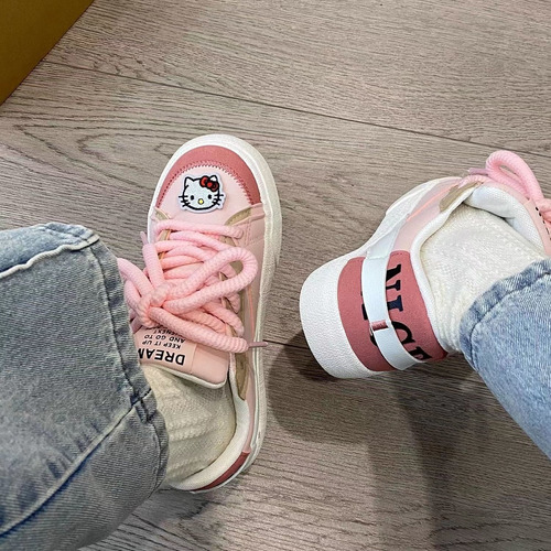 Nuevos Zapatos De Lona Hellokitty Zapatos Deportivos Para Mu