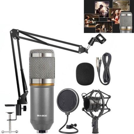 Microfono Condenser Bm-800 Estudio Karaoke Locucion Brazo