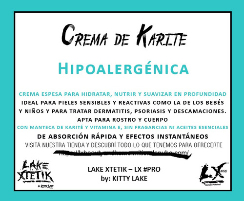 Crema De Karité Neutra, Hipoalergénica Apta Bebés,crema Base