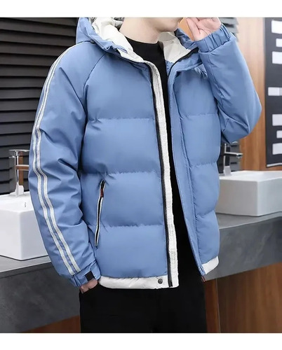 Chaqueta Casual De Invierno Con Capucha Acolchada De Algodón