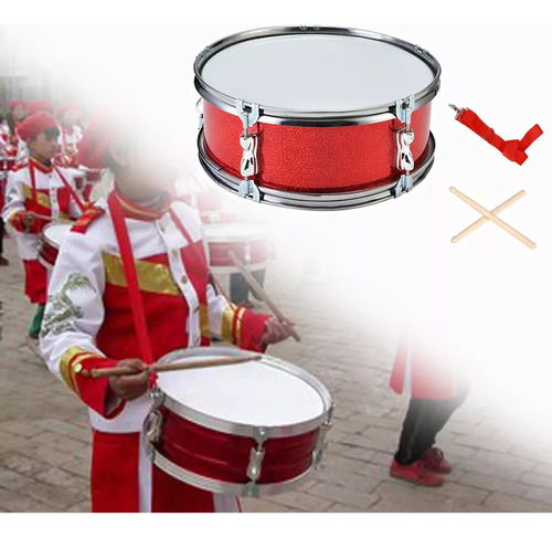 Tambor De 11 Pulgadas Con Guantes, Instrumento De Percusión