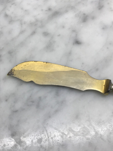 Antiguo Cuchillo Para Untar Plateado (Usado)