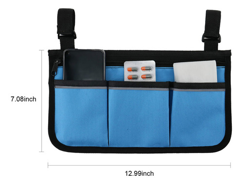 New Bolsa For Silla De Ruedas Con Bolsillos Y Tiras