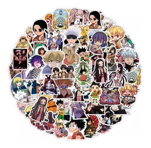 Sticker Anime, Hunter X, One Piece, Demon Slayer, Etc