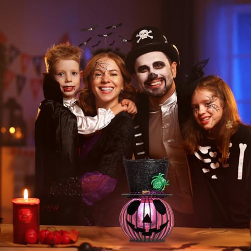Halloween Solar Lanterns Outdoor Hanging, 6 Colors Chan...