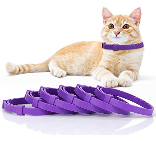 Collar Calmante Anipaw Para Gatos, Paquete De 6 Unidades, Re