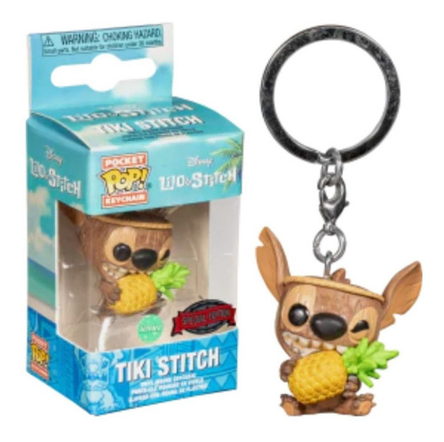 Chaveiro Pop Funko Keychain Tiki Stitch